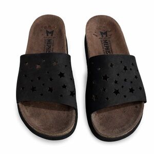 Memphis One Black Star Cutout Slides